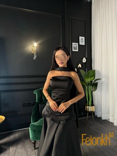 فستان اسود ستان