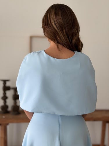 فستان ميدي سماوي