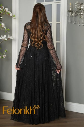 فستان:سهرة راقي مع تطريز خرز