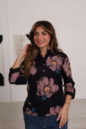 بلوزه: اسود مشجره