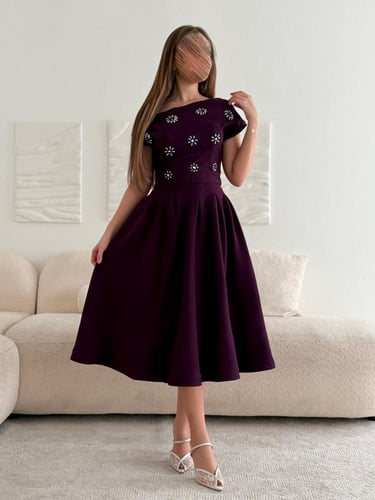 فستان ارجواني