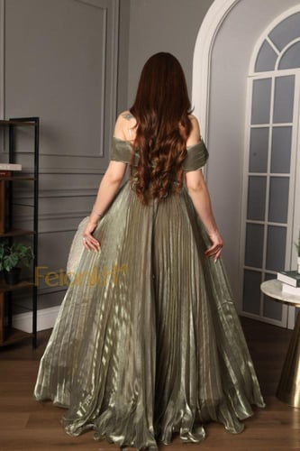 فستان: زيتي سهرة انيق