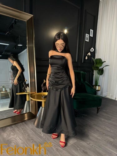 فستان اسود ستان