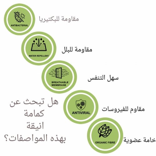 كمامة قماشية على شكل ادغال #87