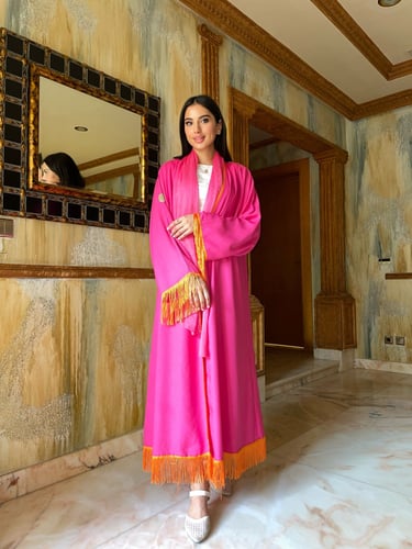 موديلات عبايات لونين