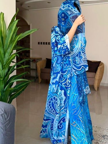 عباية قماش صيفي خفيف