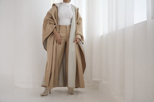 عباية فروة بقماش الجوخ