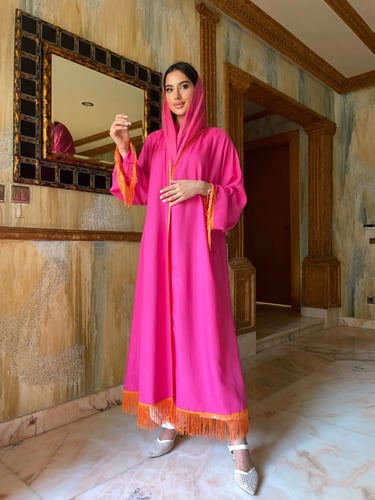 موديلات عبايات لونين