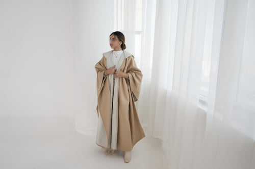 عباية فروة بقماش الجوخ