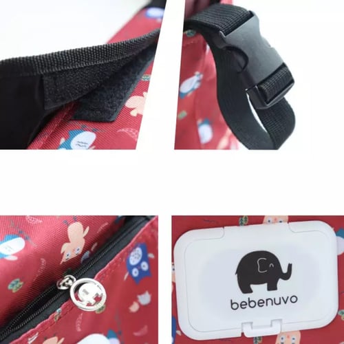 شنطة لعربة الاطفال مع مكان منديل