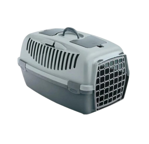 ستيفان بلاست قوليفر حامل بلاستيك للقطط باب أزرق