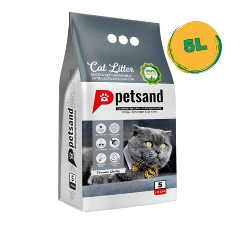 بيت سان رمل تركي عالي الجودة للقطط برائحة الكربون