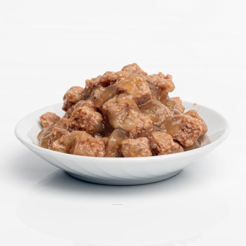 لقمه قطع الدجاج في المرق للقطط الصغيرة 400 جرام