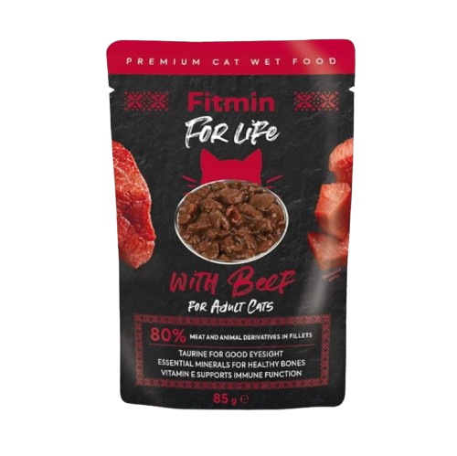 فيتمين فور لايف – كيس طعام رطب للقطط البالغة بنكهة...