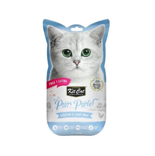 كت كات مكافآت للقطط بنكهة الدجاج وحليب الماعز 15*5...