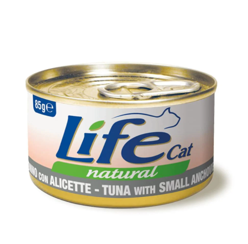 لايف كات طعام رطب للقطط بنكهة التونة و سمك الانشوف...