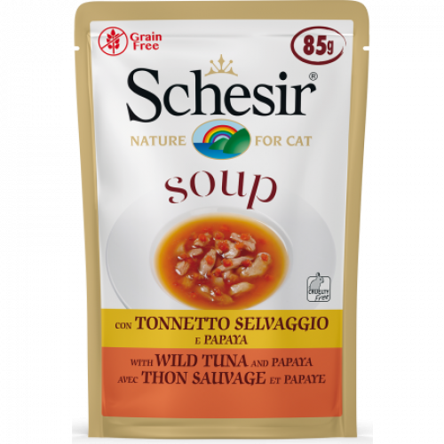 شيزر اظرف شوربة التونا البرية مع البابايا طعام رطب...