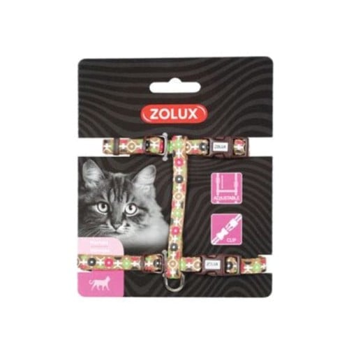 زولكس صدرية للقطط نايلون زخرفة الأسهم شوكولا