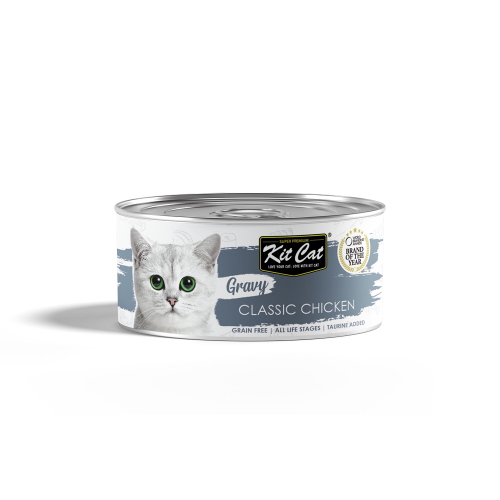 كت كات طعام رطب للقطط بنكهة الدجاج الكلاسيكي بالمر...