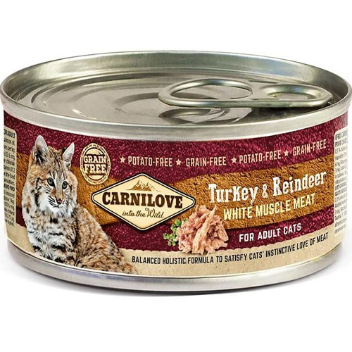 كارنيلوف - للقطط البالغة - ديك رومي ورنة/غزال (طعا...