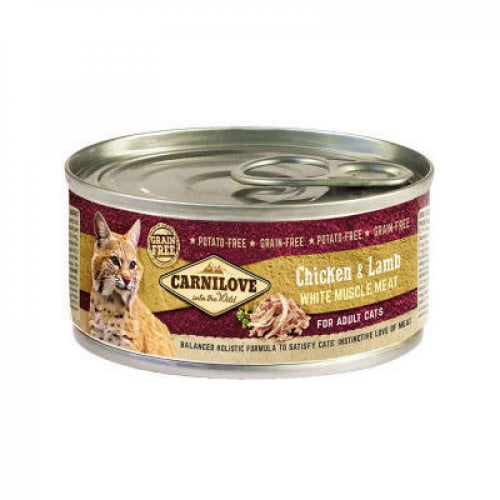 كارنيلوف طعام رطب للقطط البالغة الدجاج ولحم الضأن...