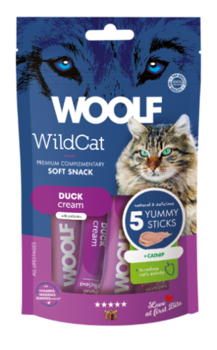 وولف مكافأة للقطط بنكهة البط 5X14 جم