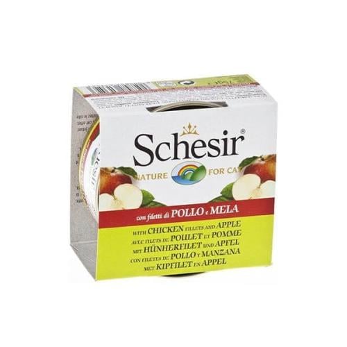 شيزر معلبات شرائح الدجاج مع التفاح طعام رطب للقطط,...