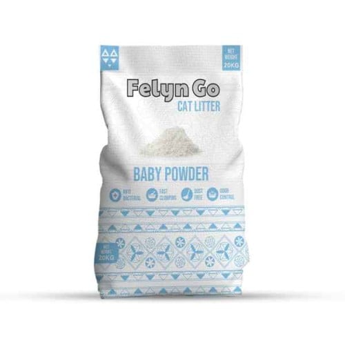 فلاين قو رمل بنتونيت عالي التكتل للقطط، رائحة بودر...