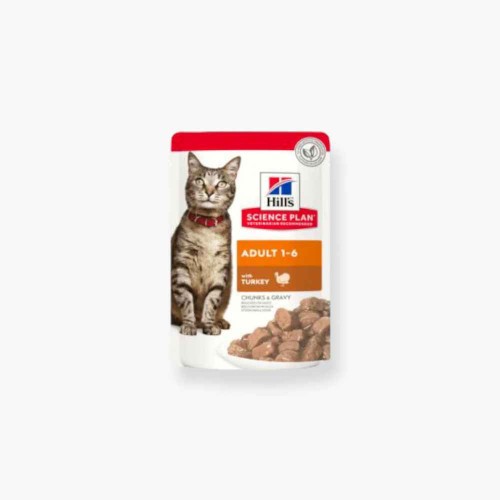 هليز طعام رطب للقطط بالديك الرومي بالمرق 85 غ