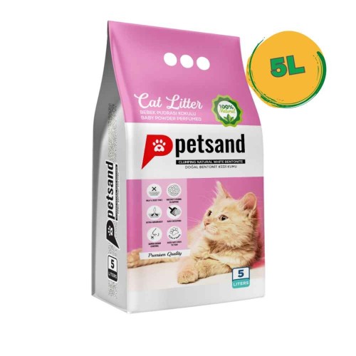 بيت سان رمل تركي عالي الجودة للقطط برائحة بيبي باو...