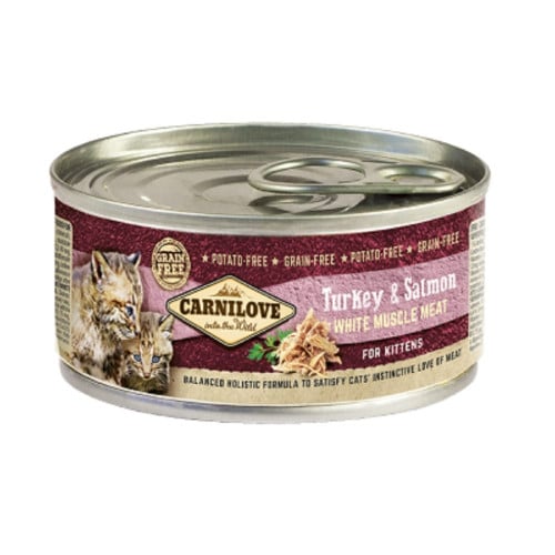 كارنيلوف الديك الرومي وسمك السلمون للقطط البالغة 1...