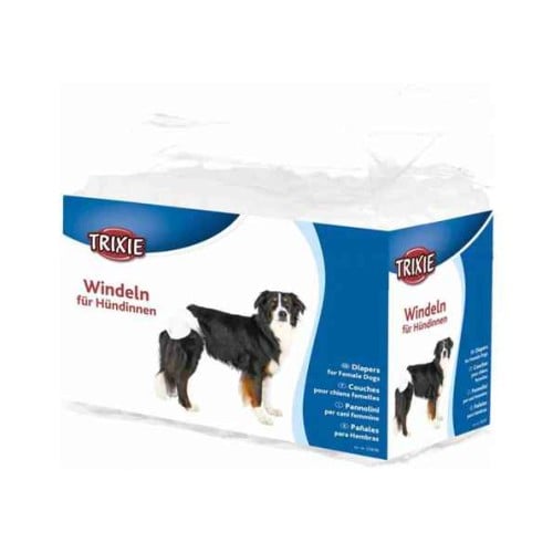 تريكسي حفاضات للكلاب الإناث 12 قطعة مقاس صغير - وس...