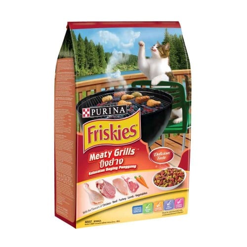 بورينا فريسكيس اللحوم المشويه طعام جاف للقطط