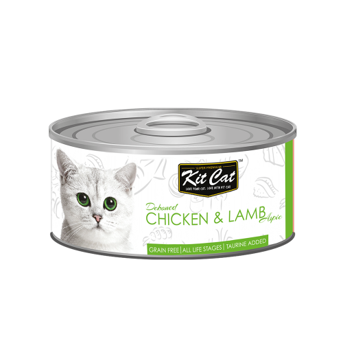 كت كات طعام رطب للقطط معلبات الدجاج ولحم الضأن 80...