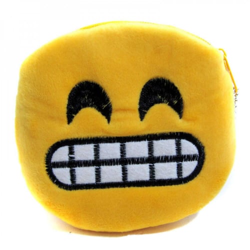 محفظة للـأطفال بسحاب أشكال منتوعة سمايلات مضحكة