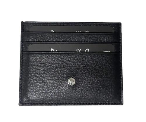 تقديم حامل بطاقة الجلد الأسود الأنيق لدينا مع لمسة...