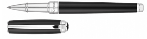 قلم حبر جاف S.T.DUPONT Line D، طلاء أسود متوسط ​​ط...