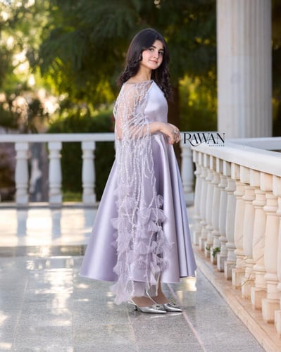 فستان موف ميكادو مع شك