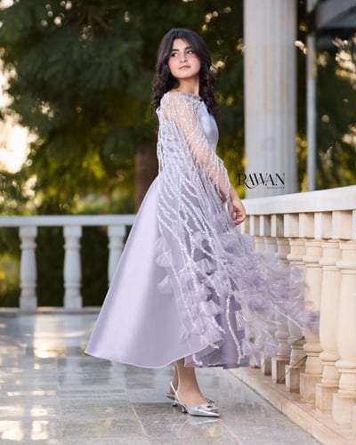 فستان موف ميكادو مع شك