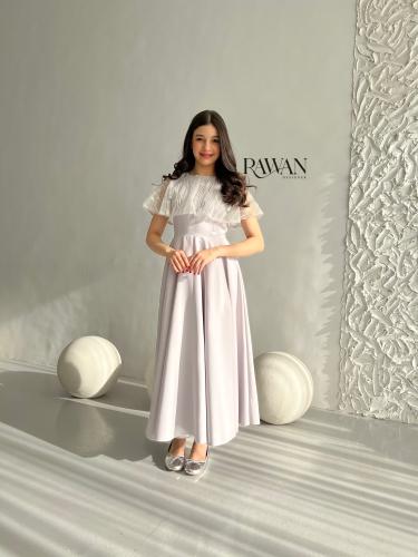 فستان رمادي مميز