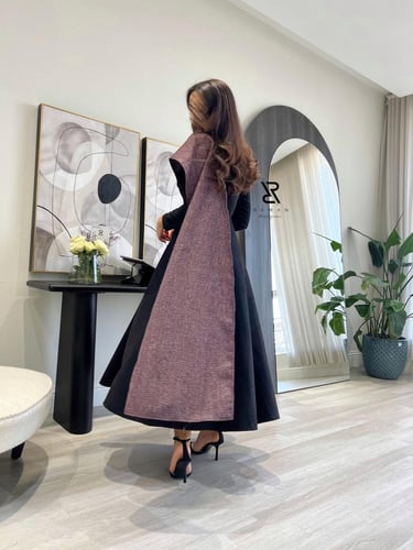 فستان شتوي اسود