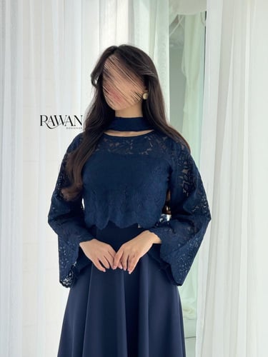 فستان كحلي دانتيل