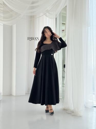 فستان شامواه اسود