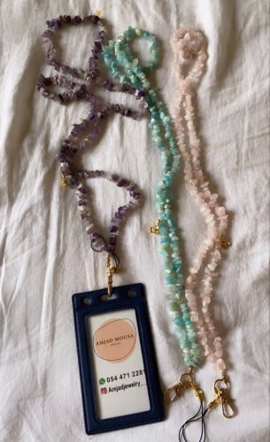 حامل بطاقة أحجار id holder