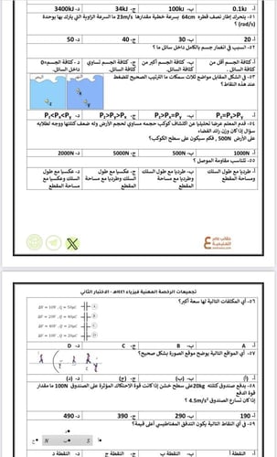 تجميعات أسئلة الرخصة المهنية فيزياء pdf
