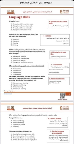 بكج الرخصة المهنية اللغة الإنجليزية 1 و 2 ( الحقيب...