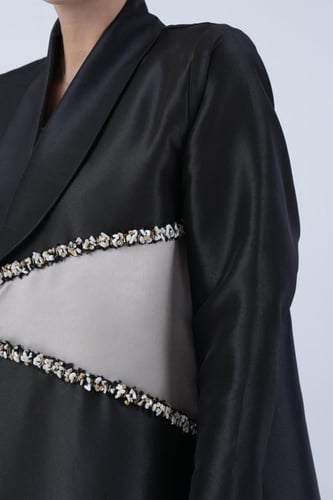 عبايه تفته أسود - تسليم فوري #37