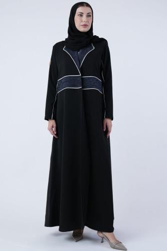 عبايه كريب أسود - تسليم فوري #41