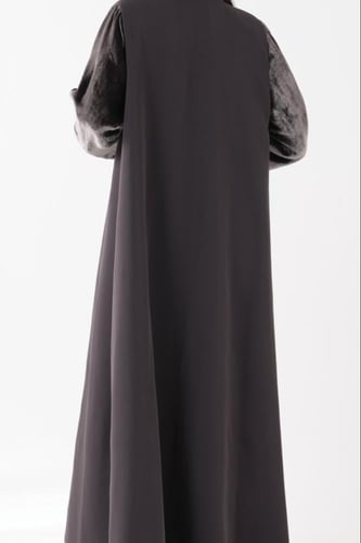 بليزر مخمل بني فرنسي #123