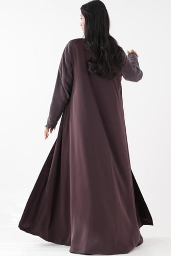 بليزر حرير مغسول ياباني عنابي وكريب #126